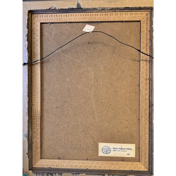 Vintage Framed Design‎ Toscano Portrait of Battista Sforza, 1466: Medium 1952- - Picture 14 of 16